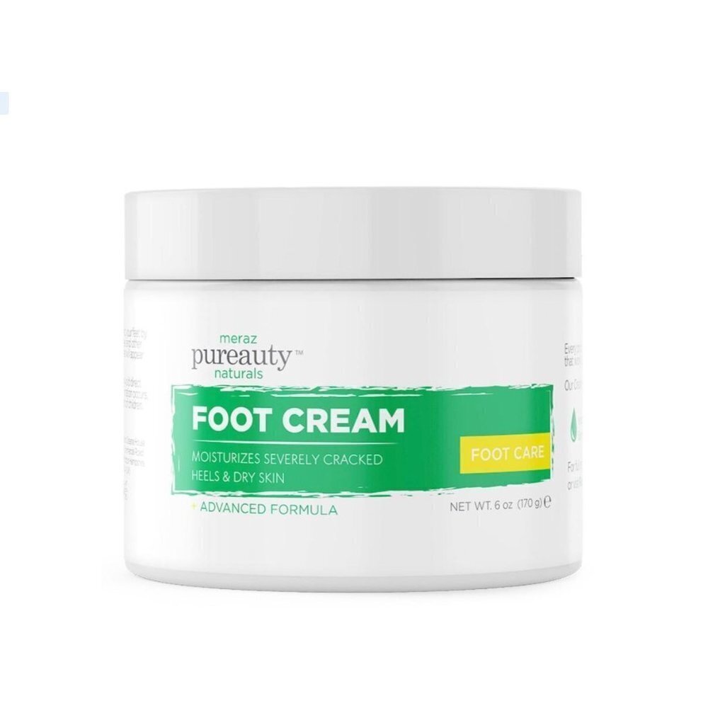- Pureauty Naturals' Foot Cream for‎ Dry Feet Unisex Cracked Heels 6 oz Balm